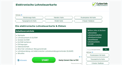 Desktop Screenshot of elektronische-lohnsteuerkarte.com